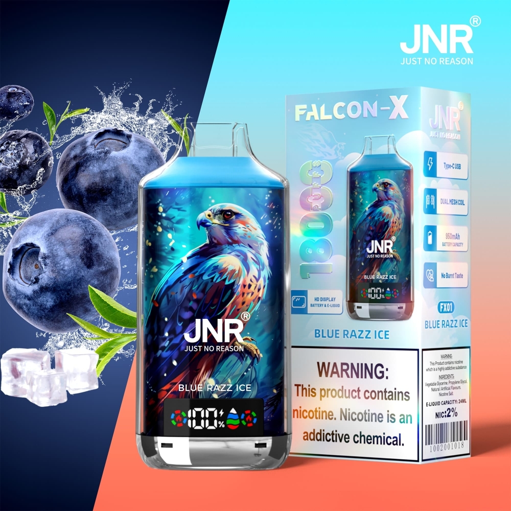 JNR® Falcon X 18000 Puffs of Premium Vaping in Bulk 50